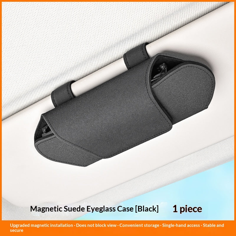 Car-mounted Magnetic Glasses Case Clip