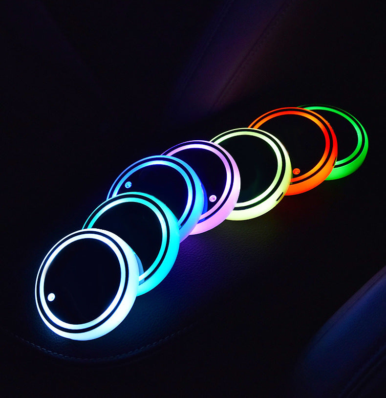 LED Light-Up Cup Coaster (Solar & USB)